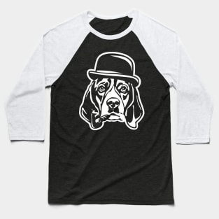 Beagle Mobster Baseball T-Shirt